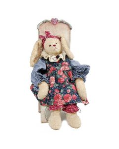 Beth 44cm Synthetic Fur Unjointed Bunny Kit