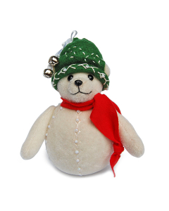 Snow-Belle 12cm Mini Velvet Thread-Jointed Snowball Bear