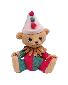 Beartolini 25cm Viscose Clown Bear Pattern