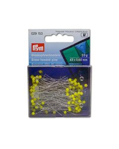 Prym Glass-headed Pins 43 x 0.6mm 20g