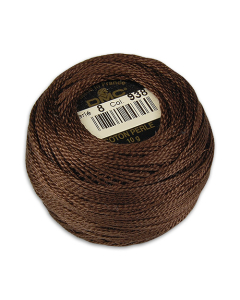 DMC Perle #8 Thread 938 Brown Ball