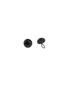 Black Glass Eyes with loop Size 5mm Ten Pairs