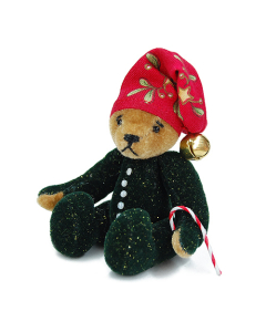 Santa's Little Helper Thread Jointed Mini Velvet Bear Kit